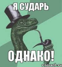 Я сударь Однако!