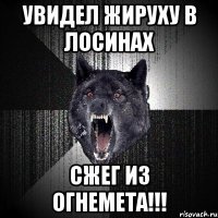 увидел жируху в лосинах сжег из огнемета!!!