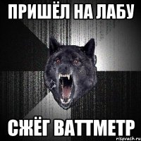 пришёл на лабу сжёг ваттметр