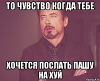 То чувство когда тебе хочется послать Пашу на хуй