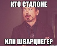 Кто сталоне Или шварцнегер