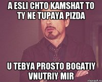 a esli chto kamshat to ty ne tupaya pizda u tebya prosto bogatiy vnutriy mir