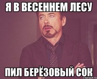 я в весеннем лесу пил берёзовый сок