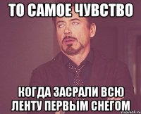 То самое чувство Когда засрали всю ленту первым снегом