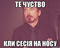 те чуство кли сесія на носу