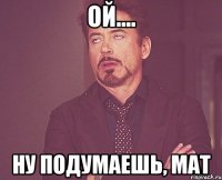 Ой.... Ну подумаешь, мат