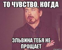 то чувство, когда Эльвина тебя не прощает