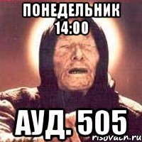 ПОНЕДЕЛЬНИК 14:00 АУД. 505