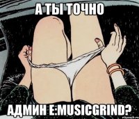 А ТЫ ТОЧНО АДМИН E:musicgrind?