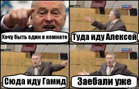 Хочу быть один в комнате Туда иду Алексей Сюда иду Гамид Заебали уже