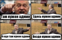 Там нужен админ Здесь нужен админ И еще там нужен админ Везде нужен админ