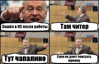 Зашёл в КС после работы Там читер Тут чапалино Суки не дают поиграть мужику