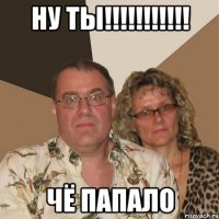 НУ ТЫ!!!!!!!!!!! ЧЁ ПАПАЛО