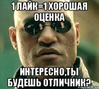 1 лайк=1 хорошая оценка Интересно,ты будешь отличник?