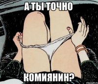 А ТЫ ТОЧНО КОМИЯНИН?