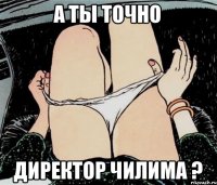 А ты точно Директор чилима ?