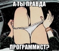 А ты правда Программист?