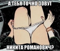 а тебя точно зовут никита романович?