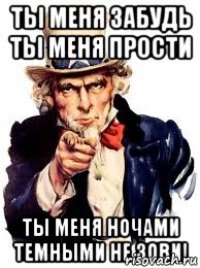 ты меня забудь ты меня прости ты меня ночами темными не зови!