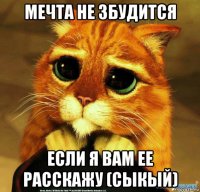 мечта не збудится если я вам ее расскажу (сыкый)