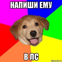 напиши ему в лс