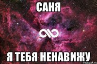 Саня я тебя ненавижу