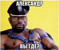 александр вы где?