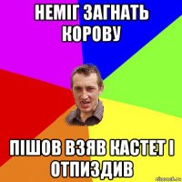 неміг загнать корову пішов взяв кастет і отпиздив