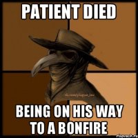 patient died being on his way to a bonfire