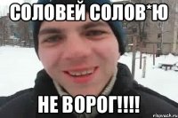 Соловей солов*ю не ворог!!!!