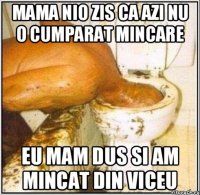 Mama nio zis ca azi nu o cumparat mincare Eu mam dus si am mincat din viceu