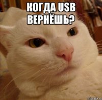 когда usb вернёшь? 