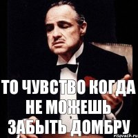 ТО ЧУВСТВО КОГДА НЕ МОЖЕШЬ ЗАБЫТЬ ДОМБРУ