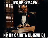 чув не кумарь и иди сапать цыбулю!