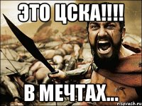 ЭТО ЦСКА!!!! В МЕЧТАХ...