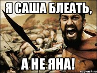 Я саша блеать, а не яна!