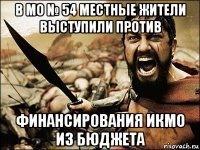 в мо № 54 местные жители выступили против финансирования икмо из бюджета