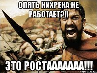 опять нихрена не работает?!! это ростааааааа!!!