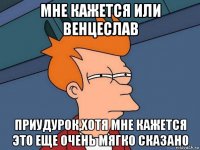 мне кажется или венцеслав приудурок,хотя мне кажется это еще очень мягко сказано