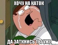 хочу на каток да заткнись ты уже