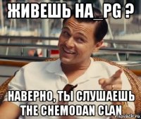 Живешь на_PG ? Наверно, ты слушаешь The Chemodan clan