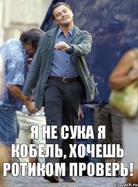 Я не сука я кобель, хочешь ротиком проверь!