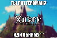 ты поттероман? иди обниму *.*