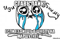 Ставь лайк! Если ездиешь в школу на маршутке!*_*