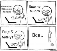 О интернет !! Не много поиграю Еще не много Еще 5 минут Все..