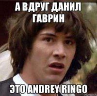 а вдруг Данил Гаврин Это Andrey Ringo