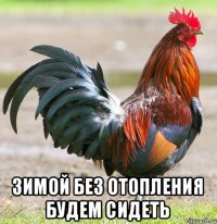  зимой без отопления будем сидеть