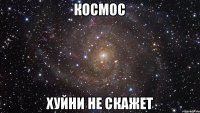 Космос хуйни не скажет