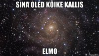 sina oled kõike kallis elmo