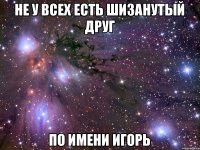 Не у всех есть шизанутый друг По имени Игорь